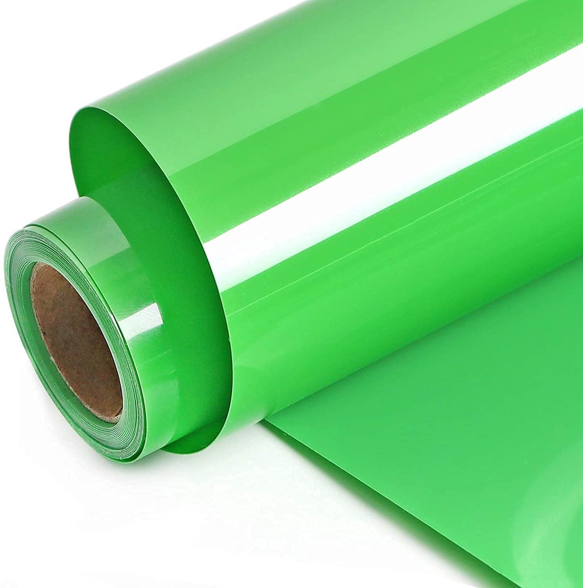 Warmteoverdracht Vinyl bundel 30cmx 300cm Voet Rollen, HTV voor Silhouet Cameo Gemakkelijk te knippen & Onkruid, DIY Warmtepers Ontwerp voor T-shirt, kleding, hoeden en ander textiel (Lichtgroen)