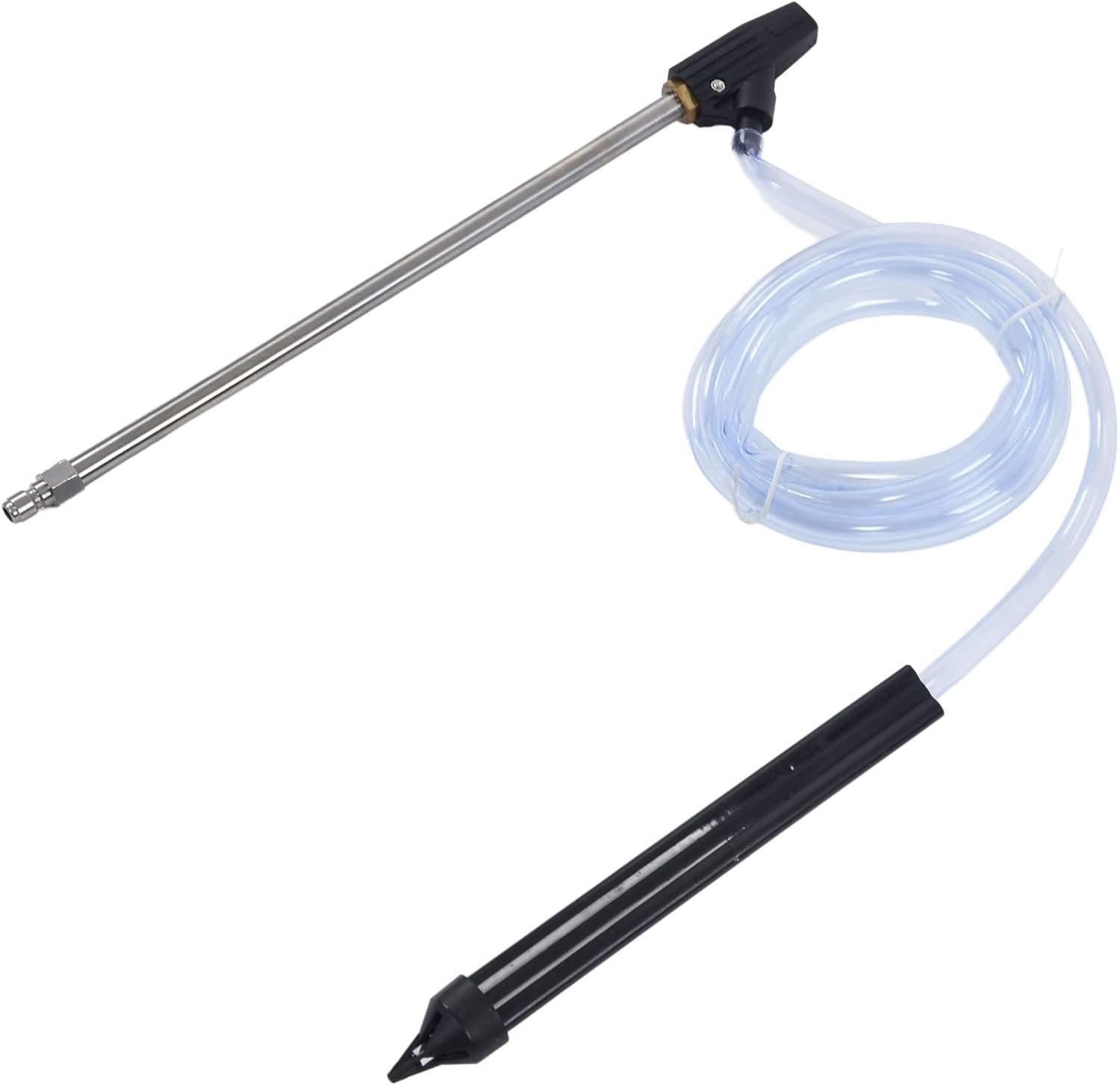 Hogedrukreiniger zandstraalset, natzandstraalopzetstuk met 1/4" snelkoppeling en compatibele adapter - Homevero