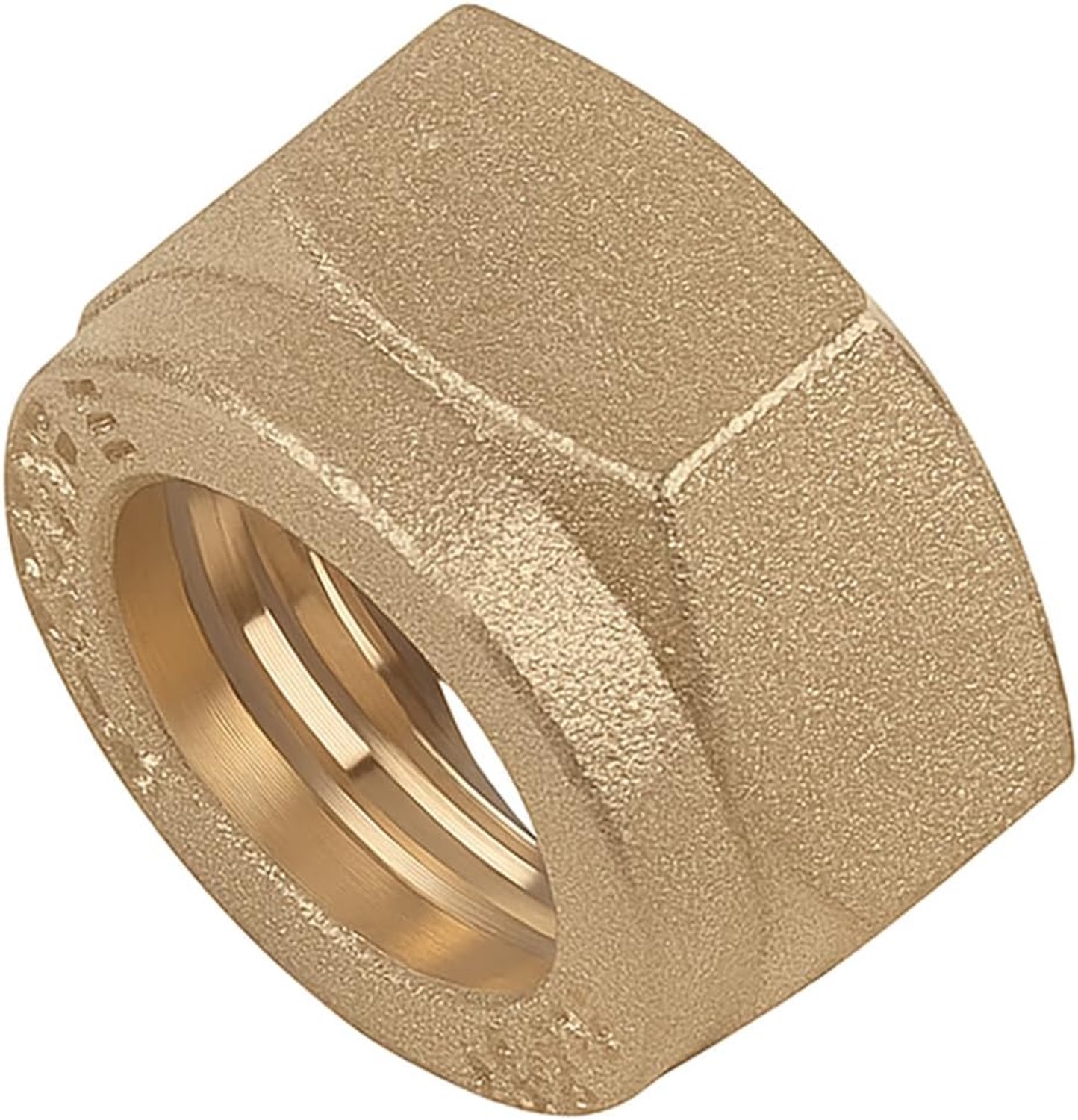 10x 15mm Compressie Moer Messing voor Koperen Pijpfittingen en Kleppen - ShopVlot