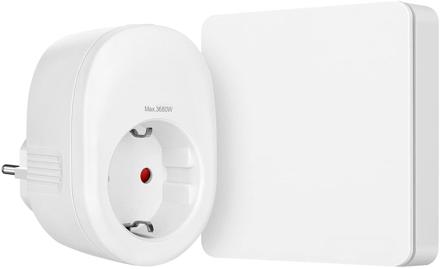 Warmara Stopcontact met Afstandsbediening - Slim Stopcontact - Afstandsbediening Stopcontact - Wit - 8cm x 6cm x 8cm