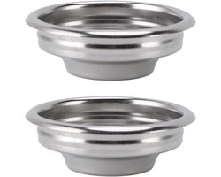 Filterhouder en Filtermandje 58mm, RVS Koffiefilterhouder voor 1 Kopje Koffie, Accessoires voor Koffiemachine en Barista