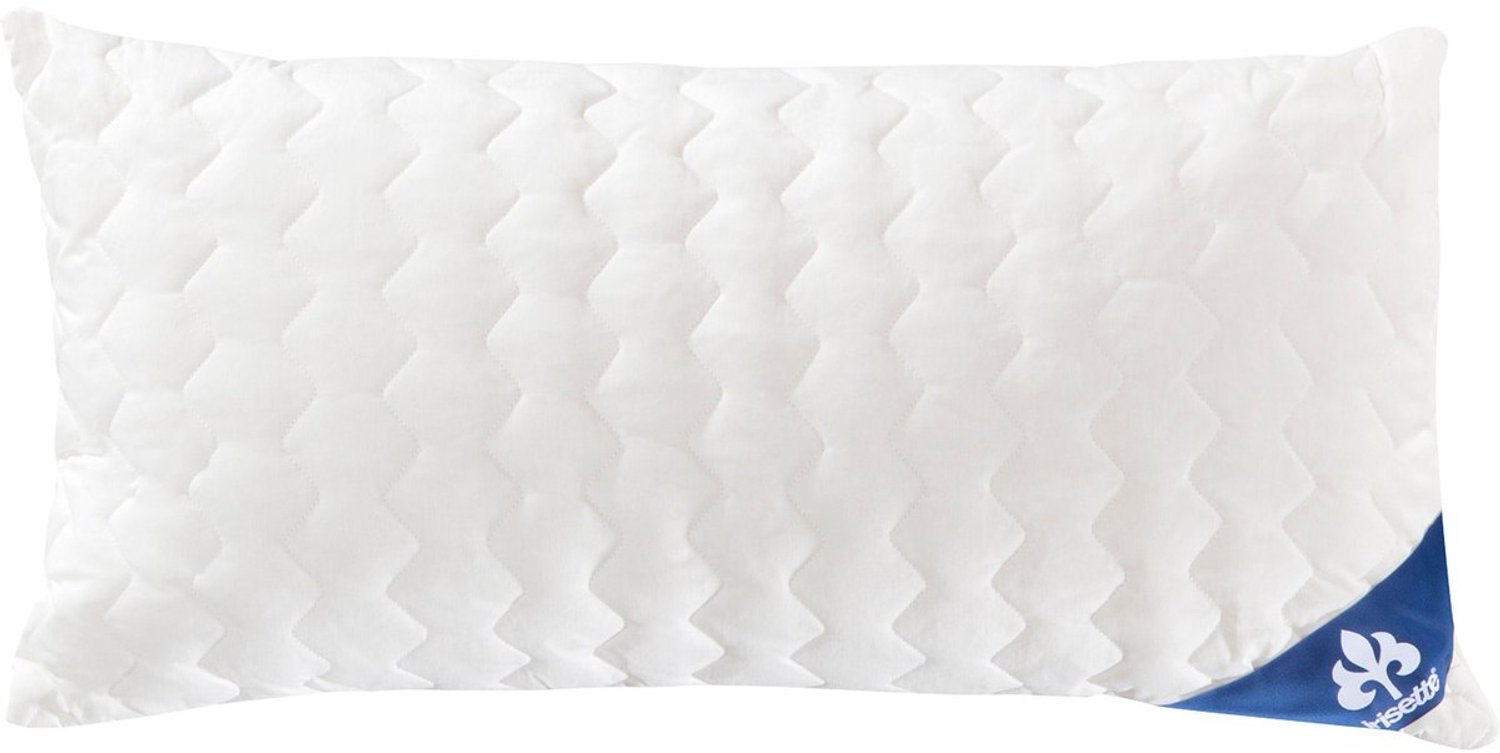 Duraxl Hoofdkussen - 40 x 80 cm - Merinowol - Katoen-satijn Wit