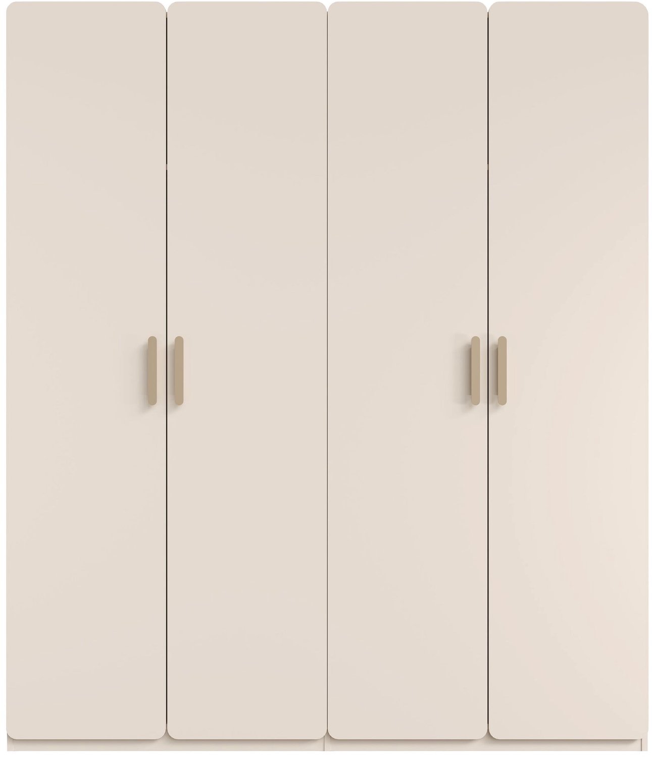 Selsey Lorenz – Kledingkast 4-deurs, 179 cm Zandbeige
