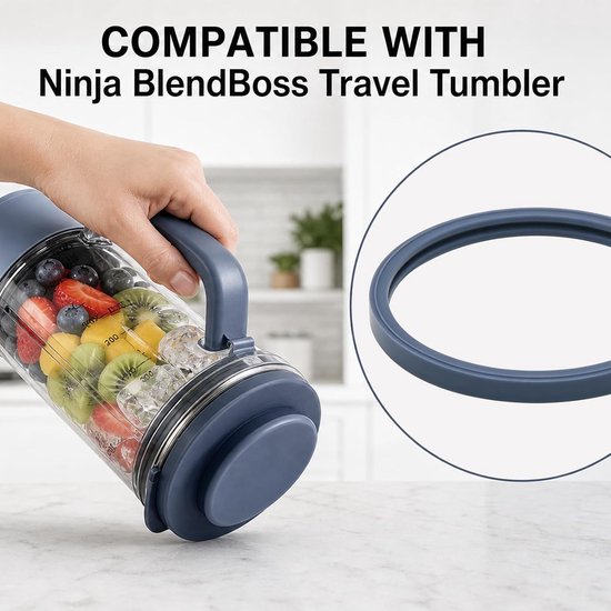 5-delige vervangingsset voor tumbler en smoothie blender, siliconen afdichtpluggen, lekbestendige herbruikbare glazen buis, voedselveilig en duurzaam — afbeelding 3
