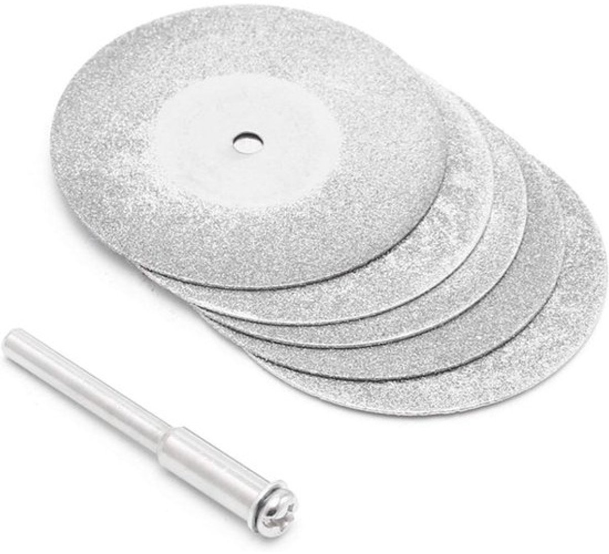 Diamanten snijschijven - Cirkelzaagbladen - Voor materiaalbewerking - Hoge snelheid - 5 stuks - Zilver