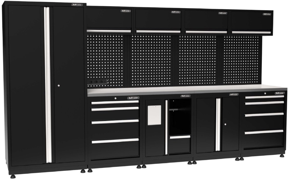 Kraftmeister Pro werkplaatsinrichting Canberra RVS zwart
