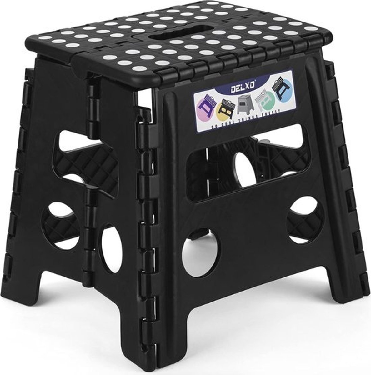 Opvouwbare stapkruk - 33 cm hoog voor keuken, badkamer en tuin | Heavy Duty vouwkruk