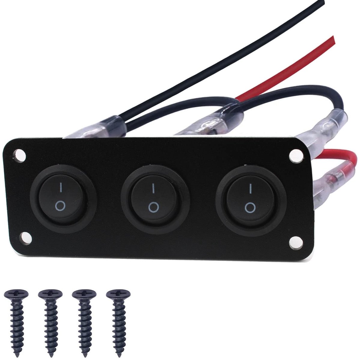 Rocker Switch 12-24V - SPST ON-OFF 2-polig - Waterproof - Voor auto, caravan, boot - ShopVlot