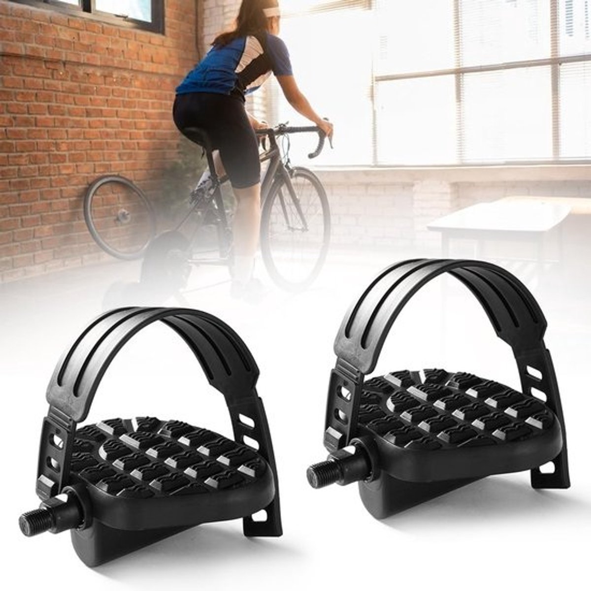 Dailygoods - Een paar racefietspedalen - met pedaalhaken