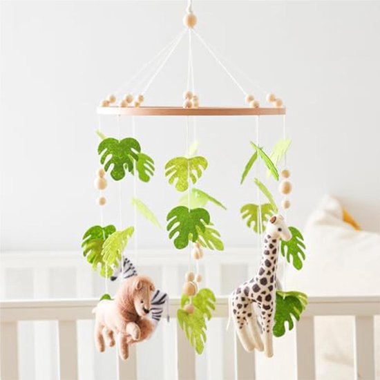 Babymobiel voor Jongens Dierenvormen voor Kinderen | Schattige kinderkamermobiel voor Jongens Meisjes Thuis Slaapkamer Woonkamer Speelkamer Kinderdagverblijf Bedtijd Reizen — afbeelding 4