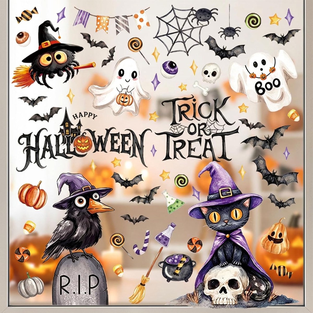 Raamstickers, 6 vellen