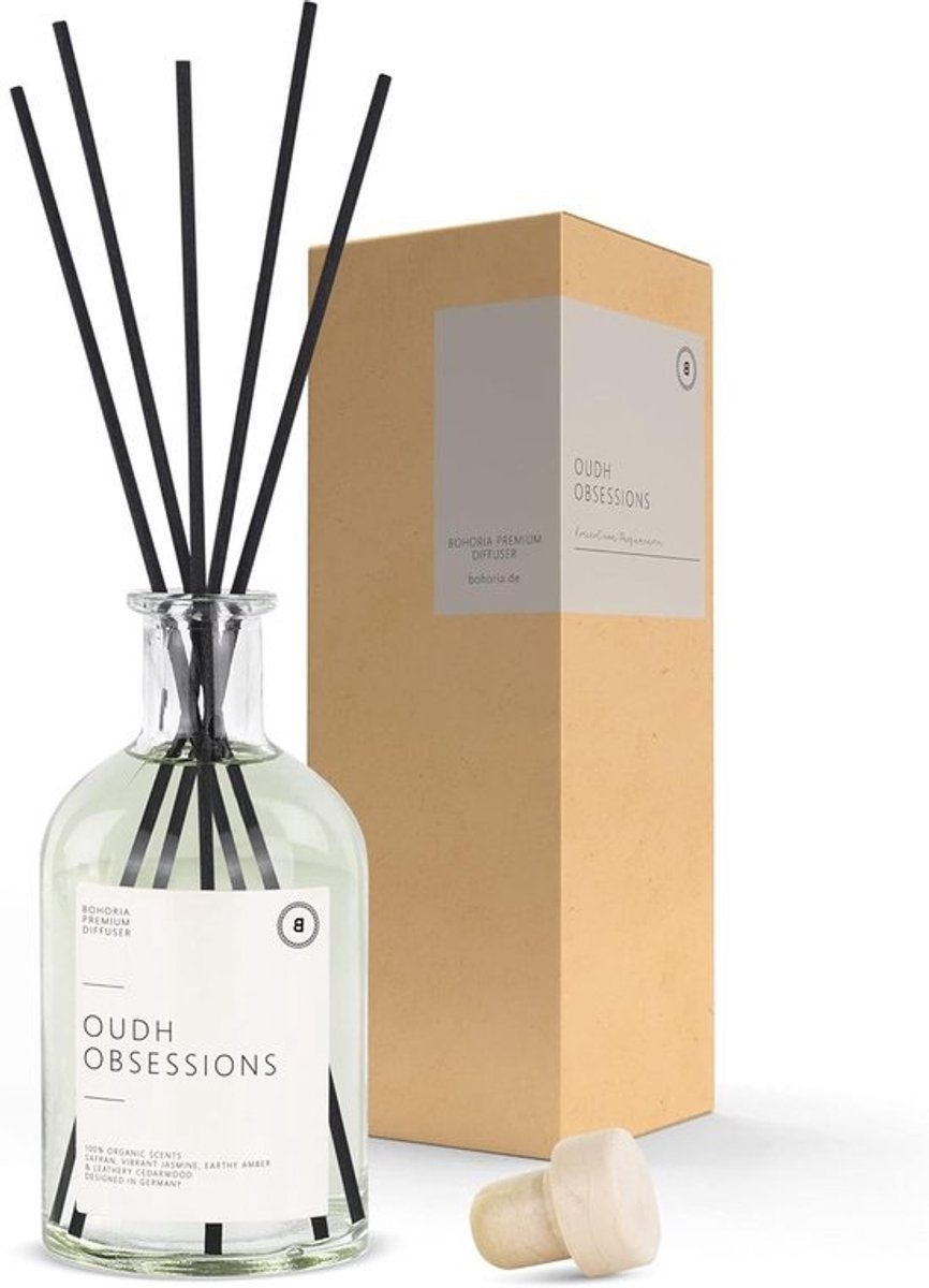 Kamergeur - Luchtverfrisser met geurstaafjes - Oudh Obsessions - 250 ml