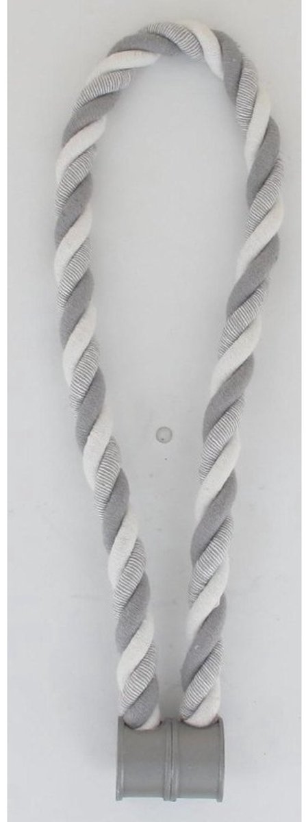 Hordeur met magneet - Gordijnband - Raamdecoratie - Magnetische sluiting - 29 cm - Grijs