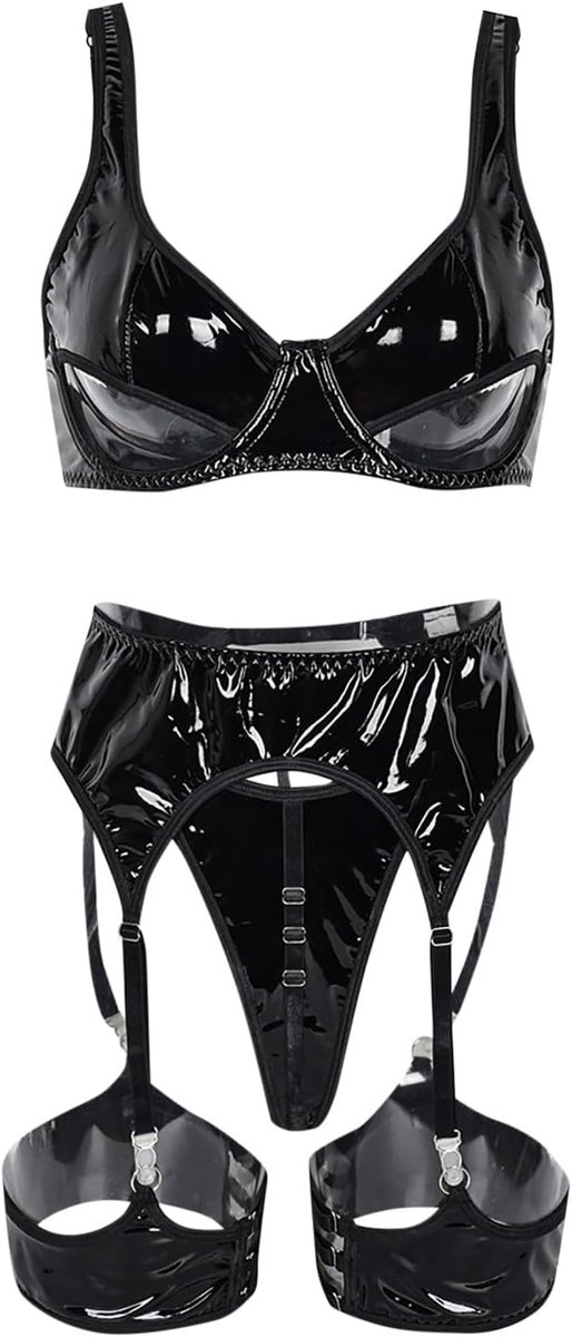 Sexy lingerieset voor dames, kant, slip, body, transparant, beha zonder beugel, push-up, katoen, gevoerd, chic, A185