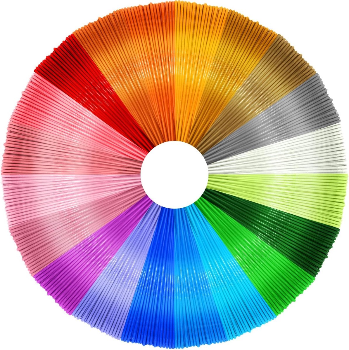 3D Pen PLA Filament Vullingen - 20 Kleuren 3D Printing Pen Filament 1,75 mm | 16,4 Voet per Kleur Totaal 328 Voet voor Meest Intelligente 3D Pen 3D-printer