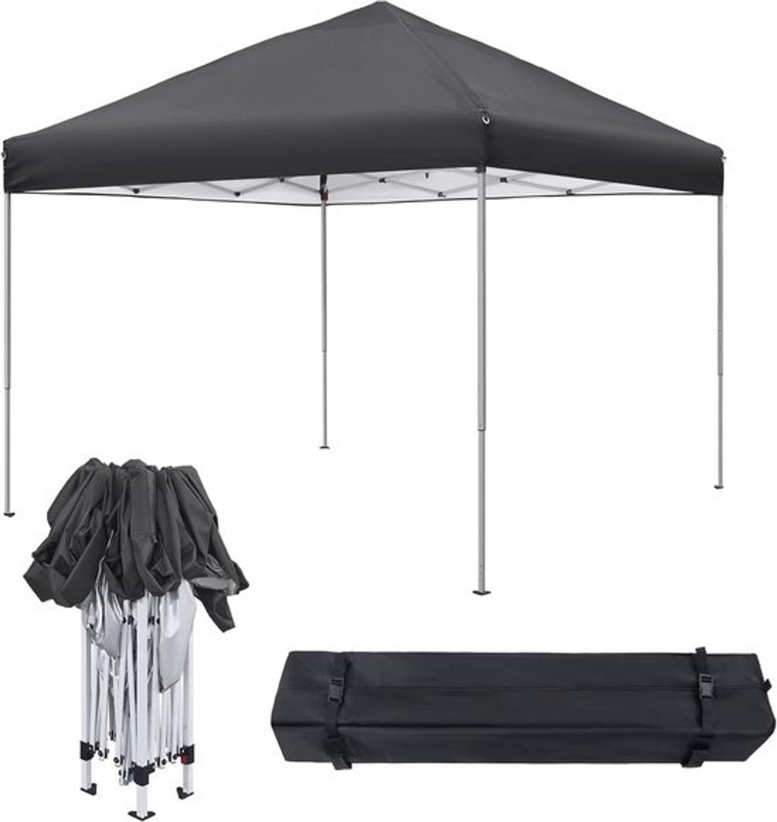 Pop-up-vouwpaviljoen 3x3 m - Waterdicht, UV-bescherming, opvouwbaar tuinpaviljoen
