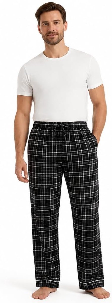 100% Katoen Flanel Comfortabele Pyjama/Lounge Bottoms Met Zakken