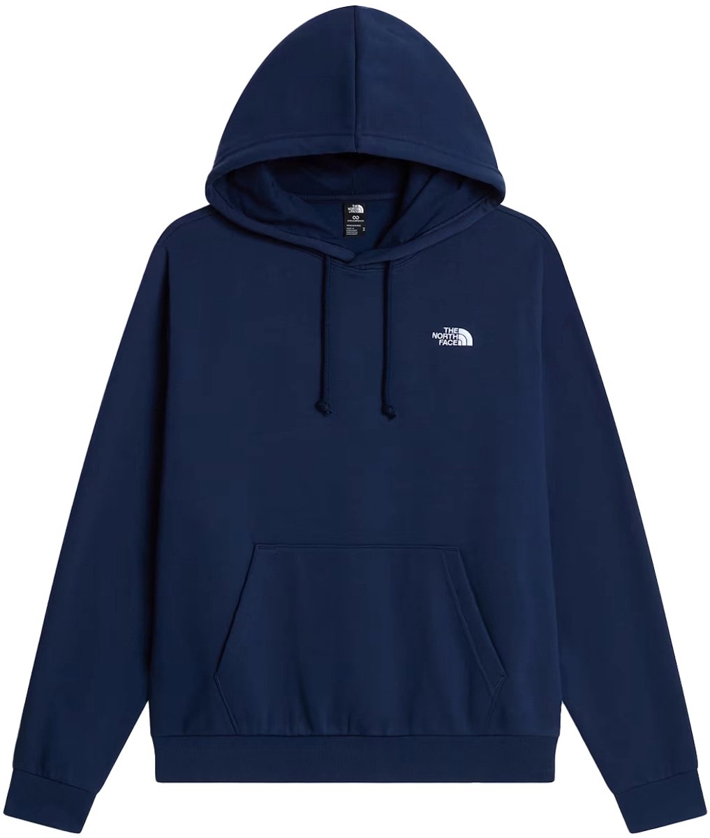 The north face evolution simple dome hoodie in de kleur marine. Blauw