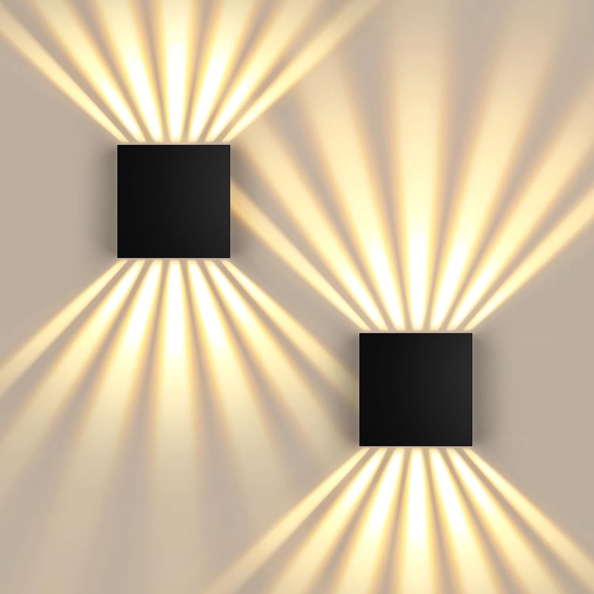 Moderne LED Wandlamp voor Binnen en Buiten - Waterdicht IP67, 12W Verlichting voor Tuin en Terras