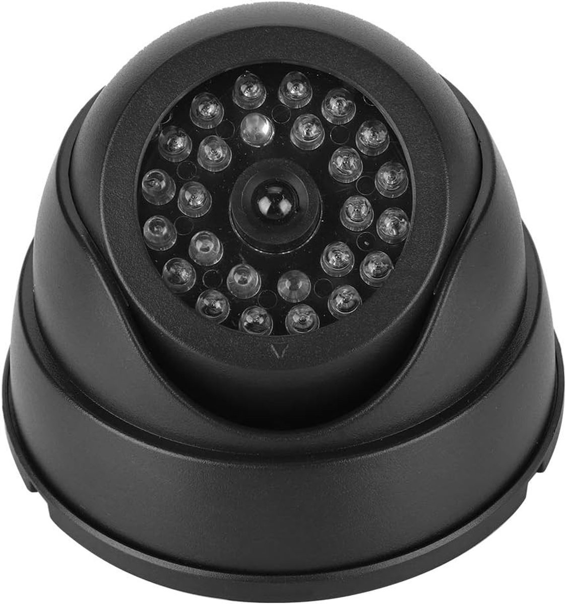 Dummy Beveiligingscamera op Zonne-energie, Simulatie CCTV Dome Camera met 30 IR LED's voor Veiligheid en Toezicht