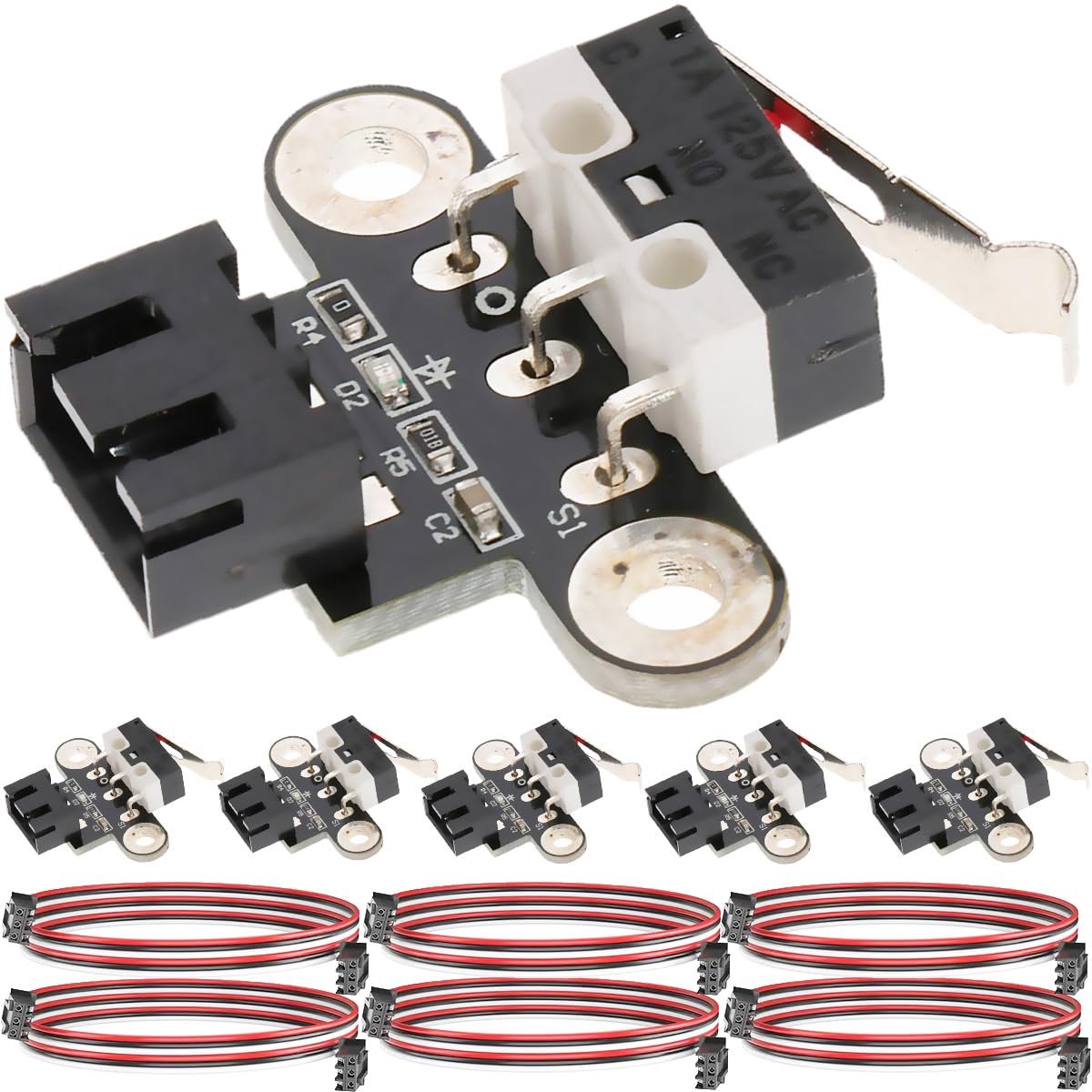 3D Printer Switch, Horizontal Type, Mechanical Limit Switch, Module, 3D Printer Parts Accessories, Micro Limit Switch - ShopVlot