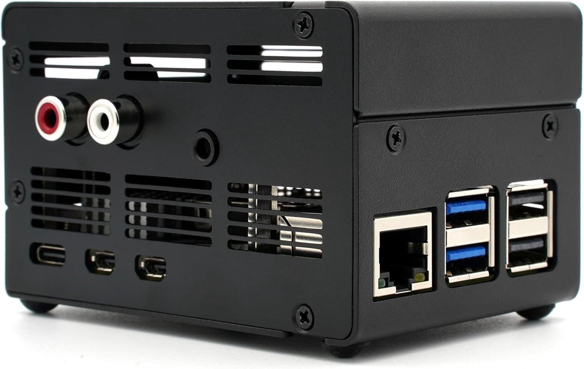 KKSB Case for Raspberry Pi 5 Compatible with IQaudio DAC+ and IQaudio DAC Pro Sound Cards for Raspberry Pi - ShopVlot