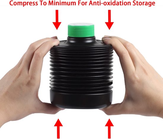 3 stuks 1000 ml opvouwbare fles chemische opslag donkere kamer opvouwbare container voor vloeistoffen opslag roestvrij laboratoriumaccessoires — afbeelding 4