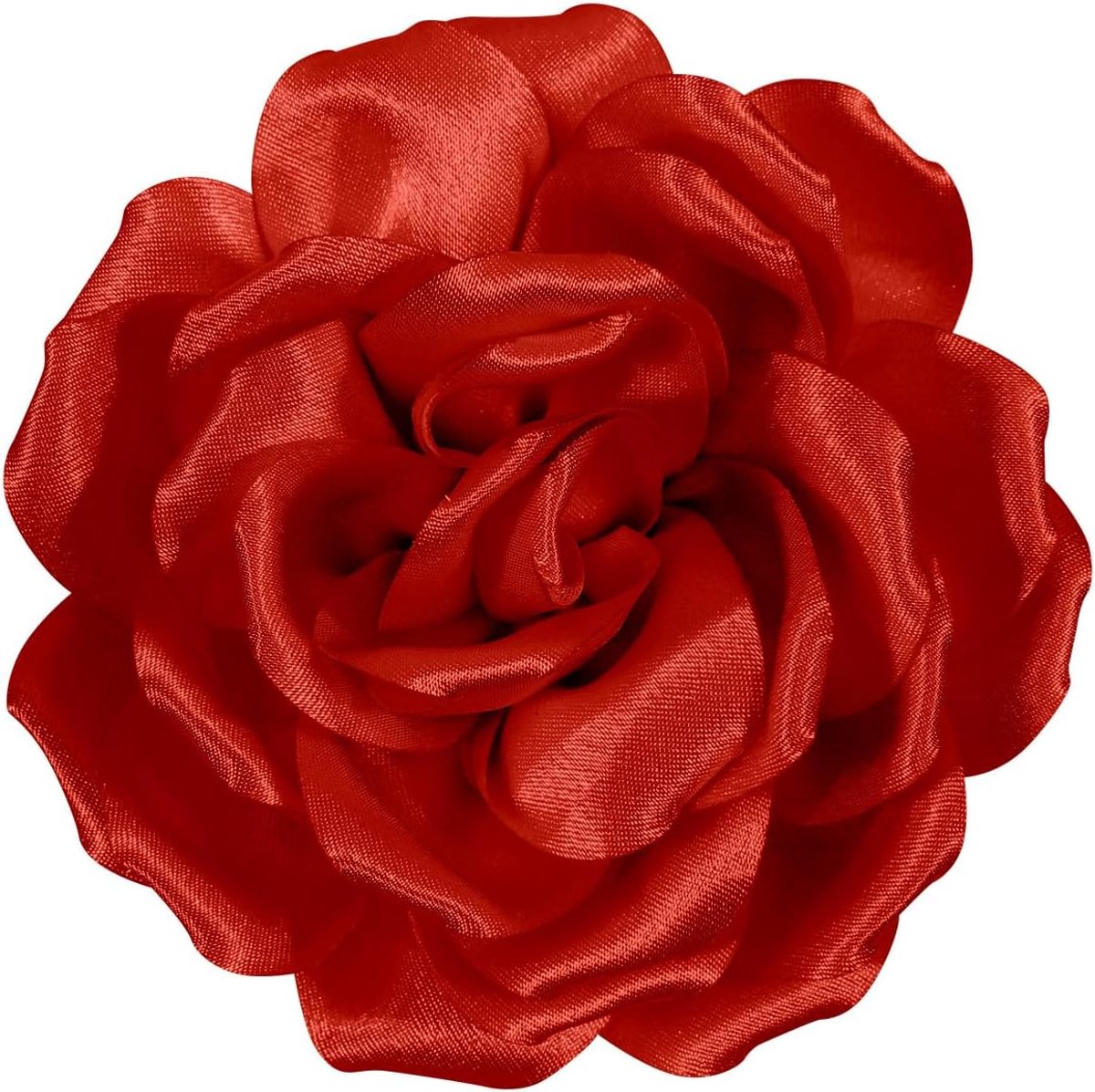 Haarsnit grote roos broche bloem hoofdbloem haarclip meisje bruiloft party accessoires oranje