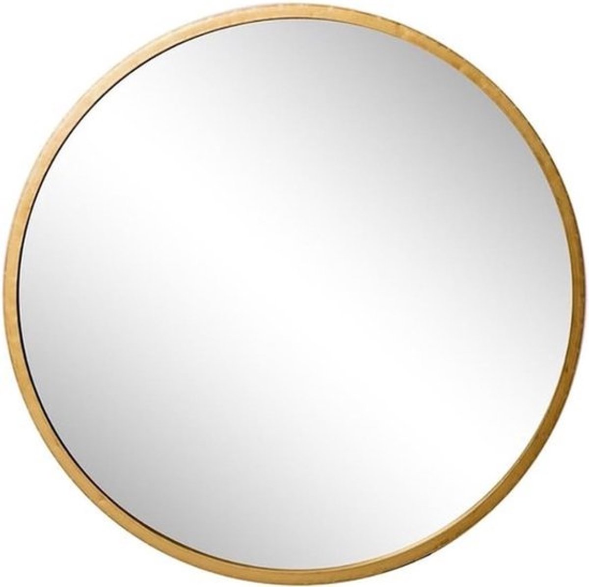 Moderne Nordic Design Ronde Wandspiegel - Goud - 80 CM - Voor Badkamer en Make-up
