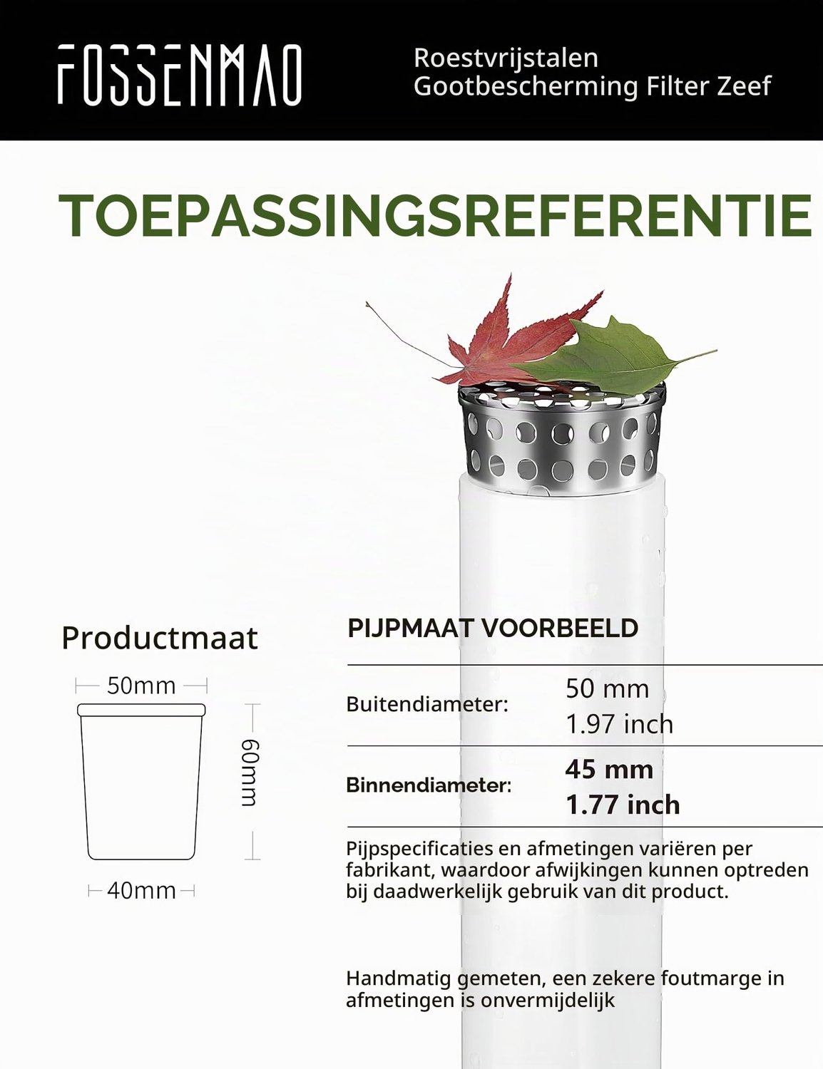 Dakgoot bladbescherming - bladvanger voor regengoot - voorkomt verstopping - Vemera
