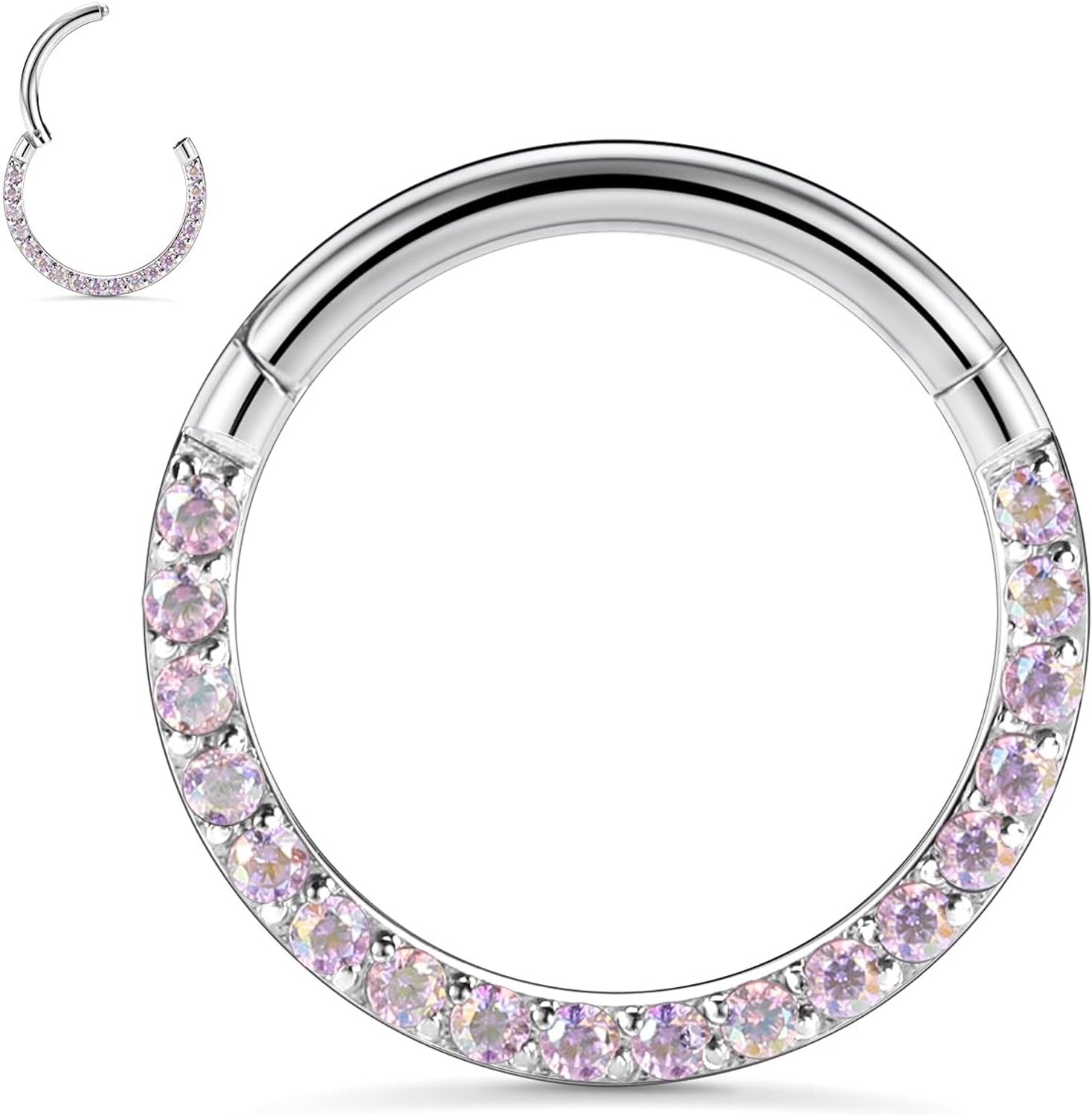 Septum clicker 16G - roestvrij staal - slang/piramide/pijl/ster ontwerp - trendy piercingsieraden - Vemera