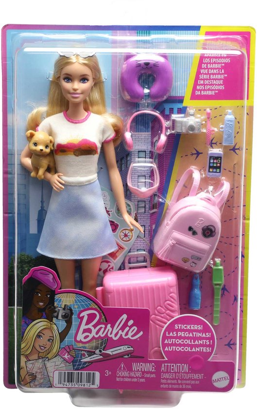 Barbie op reis - Barbiepop met roze koffer en reisaccessoires van Barbie — afbeelding 4
