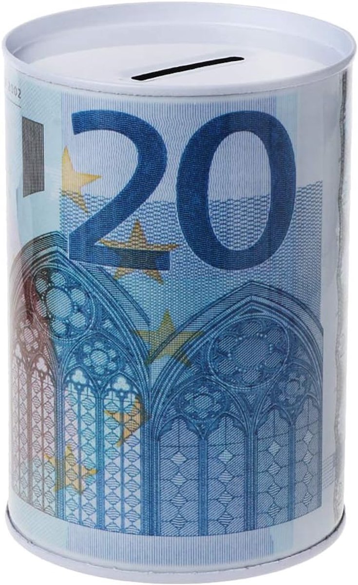 Money Box Creative Euro Dollar Metal Cylinder Piggy Bank Money Box Money Box Home Decoration - 20 - ShopVlot
