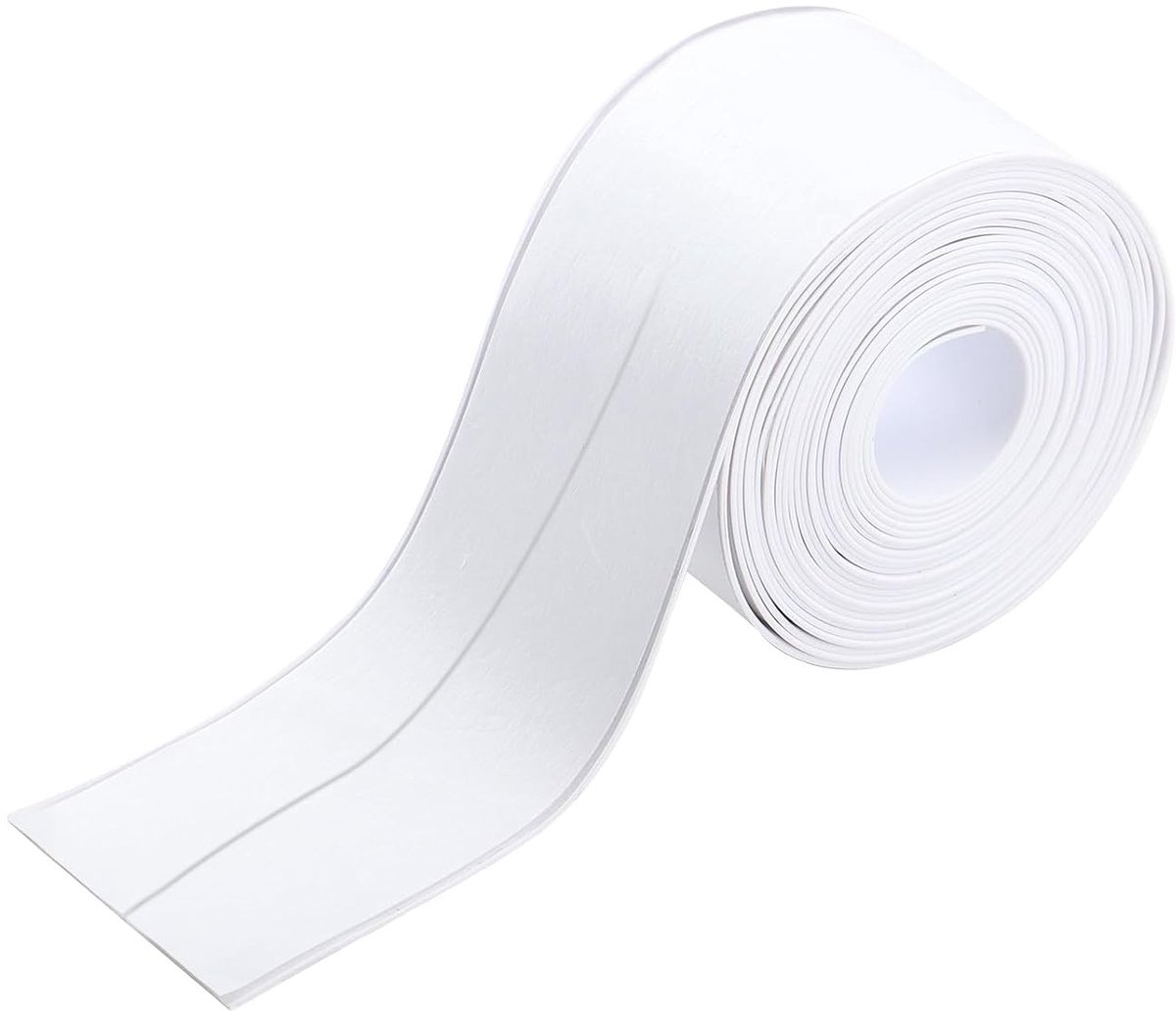 Waterdichte afdichtingstape van 5 m × 3.8 cm, schimmelbestendig silicone voor badkamer, keuken en wastafel met afdichtgereedschap