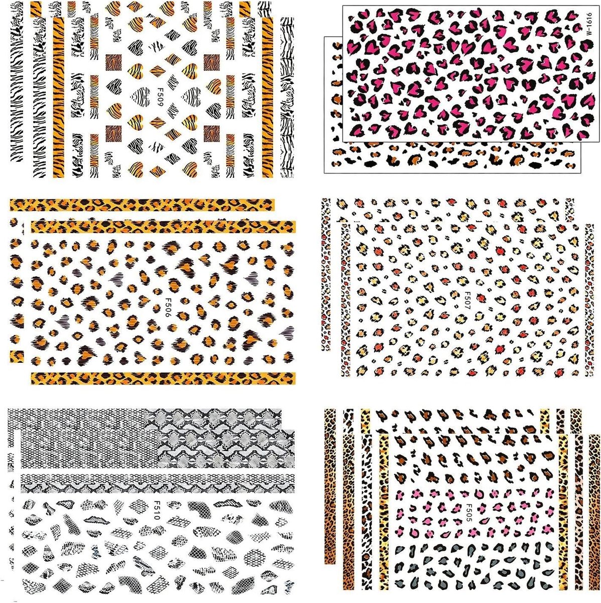 10 Luipaardtattoostickers, 2 Luipaardtattoostickers, Nagelkunstdecoratiestickers, Waterdichte En Zweetbestendige Tattoostickers, Podiumfeestdecoratie.