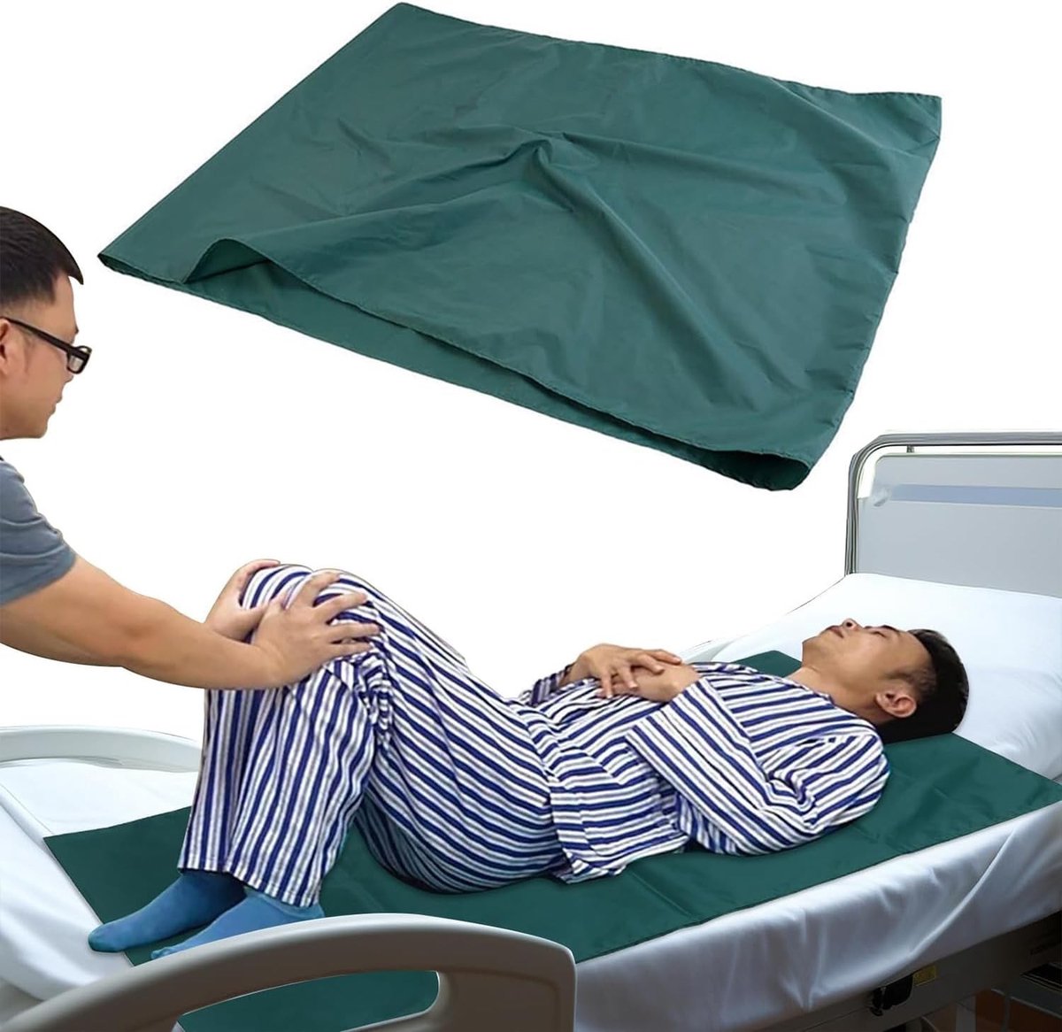 Comfortabel Bedkussen voor Patiënten, Antislip Hoofdkussen, Ideaal voor Ouderen en Zwaardere Personen (75 x 135 cm)