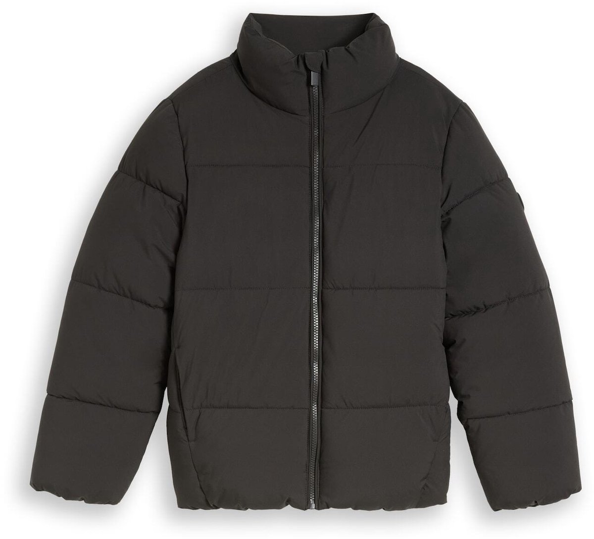 Tom Tailor - Pufferjack van waterafstotend materiaal - Maat 140 - Coal Mine Grey
