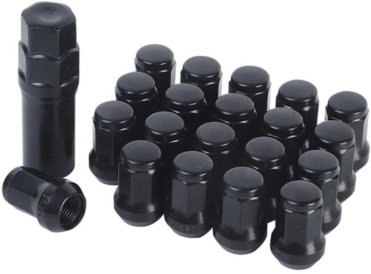 M12 x 1.25 Wielmoeren, 20 Stuks Gesloten Conische Moeren voor Aluminium en Stalen Velgen, Geschikt voor Diverse Auto's zoals Chrysler en Ford Focus