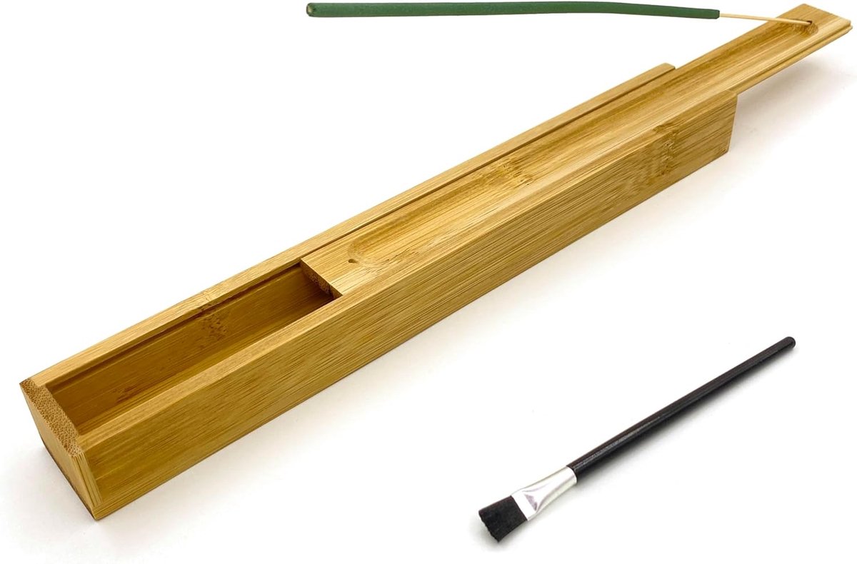 Bamboo Incense Stick Holder, Bamboo Swatter, Incense Stick Holder, Burner Ash Catcher, for Meditation, Yoga, Indoor - ShopVlot