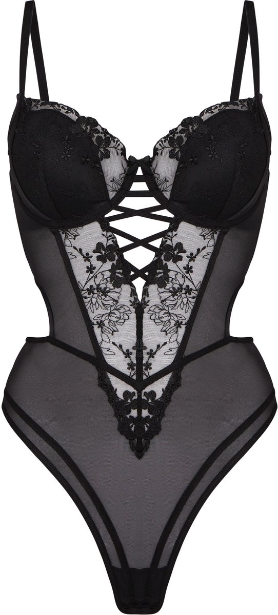 Hunkemöller Body Peonie Zwart