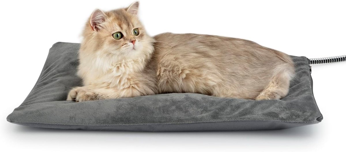 Verwarmingsmat voor Buiten voor Katten en Honden, Zacht en Duurzaam, 40 x 50 cm, 40 Watt, Ideaal voor Koude Dagen en Huisdierencomfort
