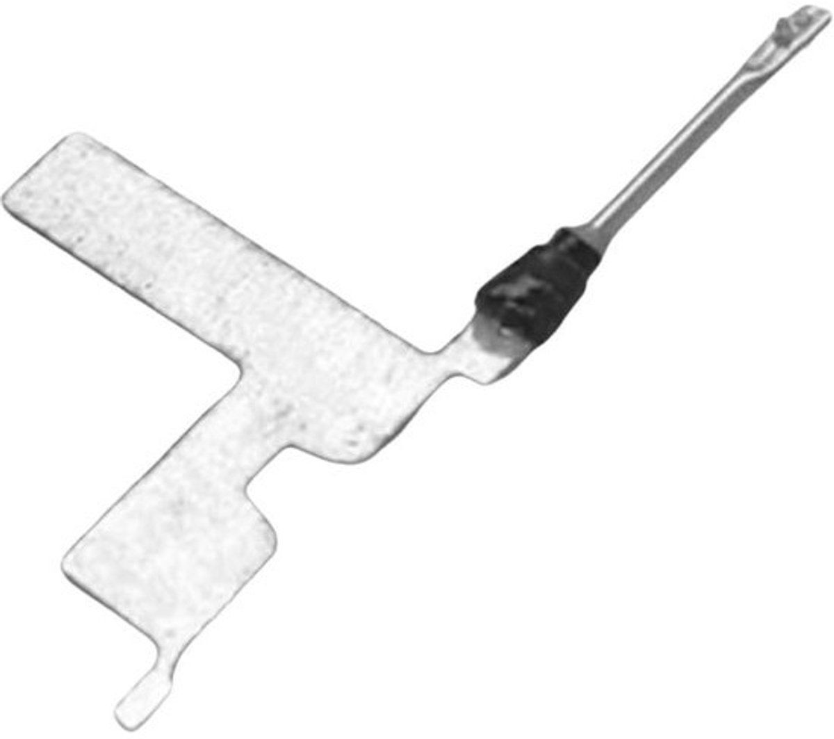 Platenspelernaald - elementnaald - vinyl luisteren - bewegend magneetsysteem - 5x3x2 cm - zilver