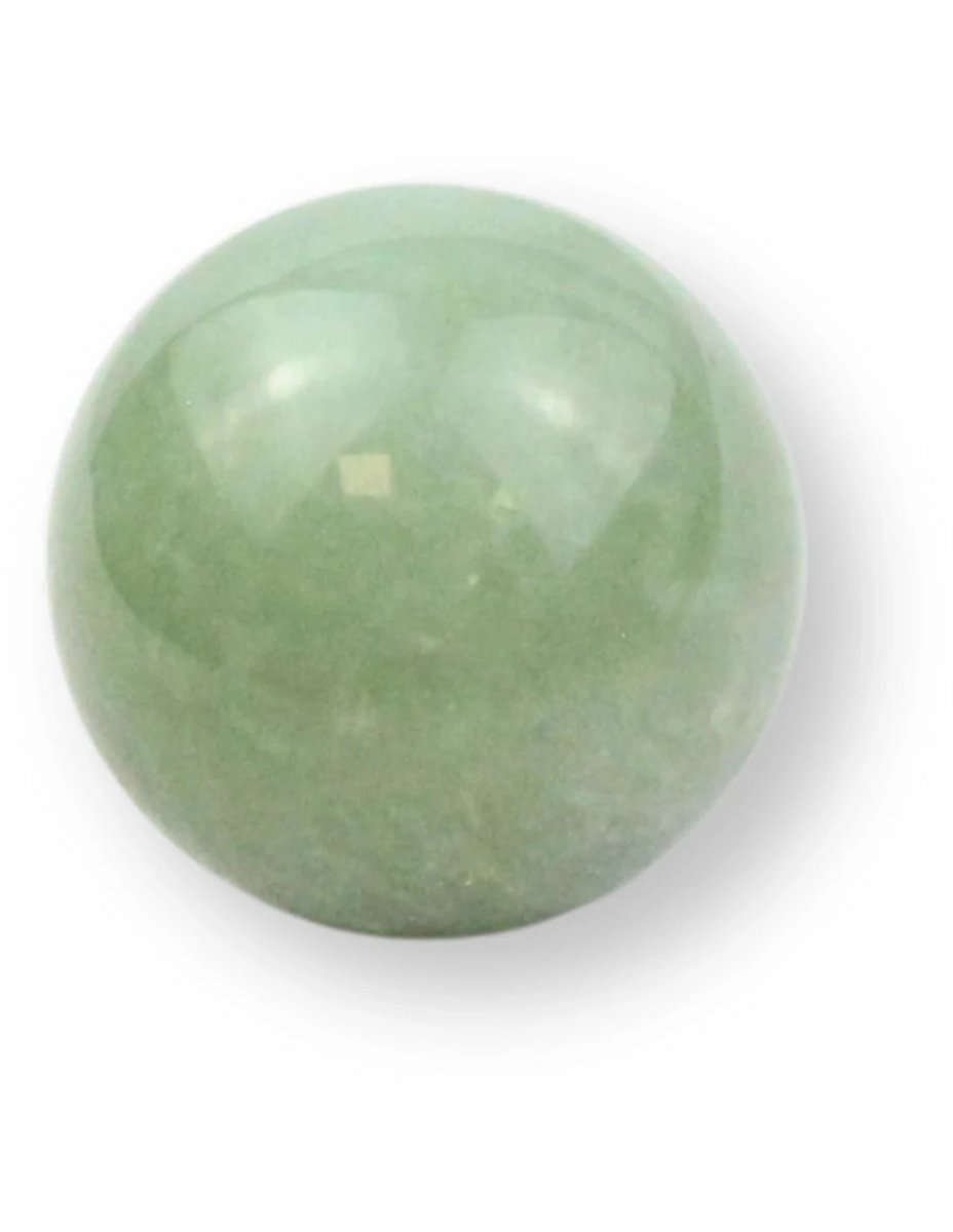 Ruben Robijn Edelsteenbol natuurlijk Hetian Jade, 3 - 3,5 cm Groen