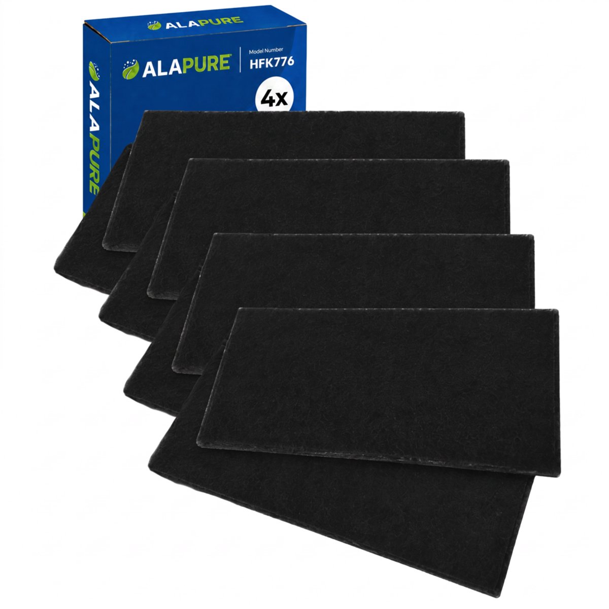 4x Koolstoffilter voor Valberg 74X5766 / AK505AE1 (2St.)