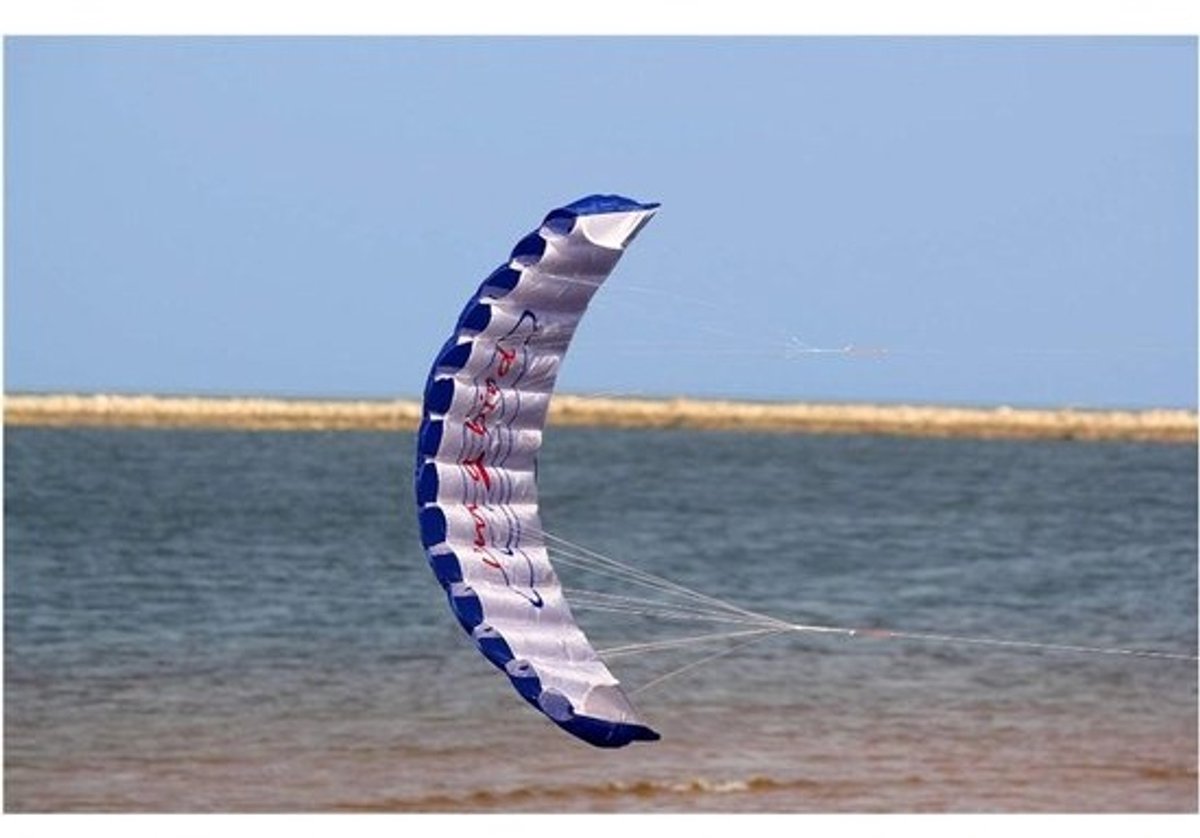 Strandvlieger - Parafoilvlieger - Buitenspelen - Frameloos ontwerp - 70 inch - Blauw