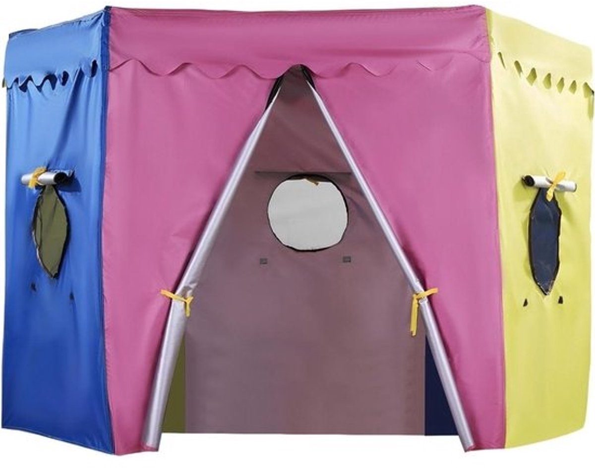 Trampolineafdekking - Luifeltent - Voor buitenspelen - Weerbestendige bescherming - 304 cm - Zwart