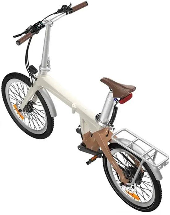 ADO Air Carbon - Elektrische Vouwfiets - 20 inch - 250W motor - Actieradius tot 100 km - Hydraulische schijfremmen - 346Wh accu - Lage instap - Beige — afbeelding 3