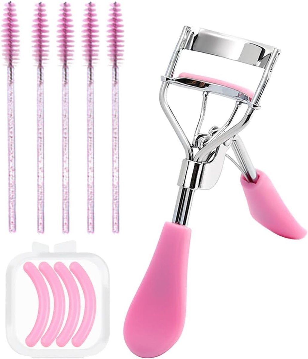 Benixmidart Wimperkrulspelden, wimperkruller met bonus, 4 stuks vervangende wimperpads en 5 stuks wimperspoolies - ShopVlot