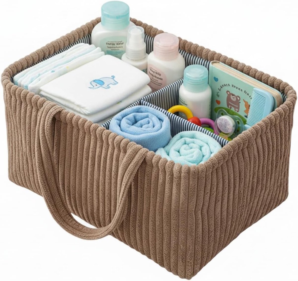 Ruime Baby Verschoontas met Afneembare Compartimenten voor Organisatie en Gemak
