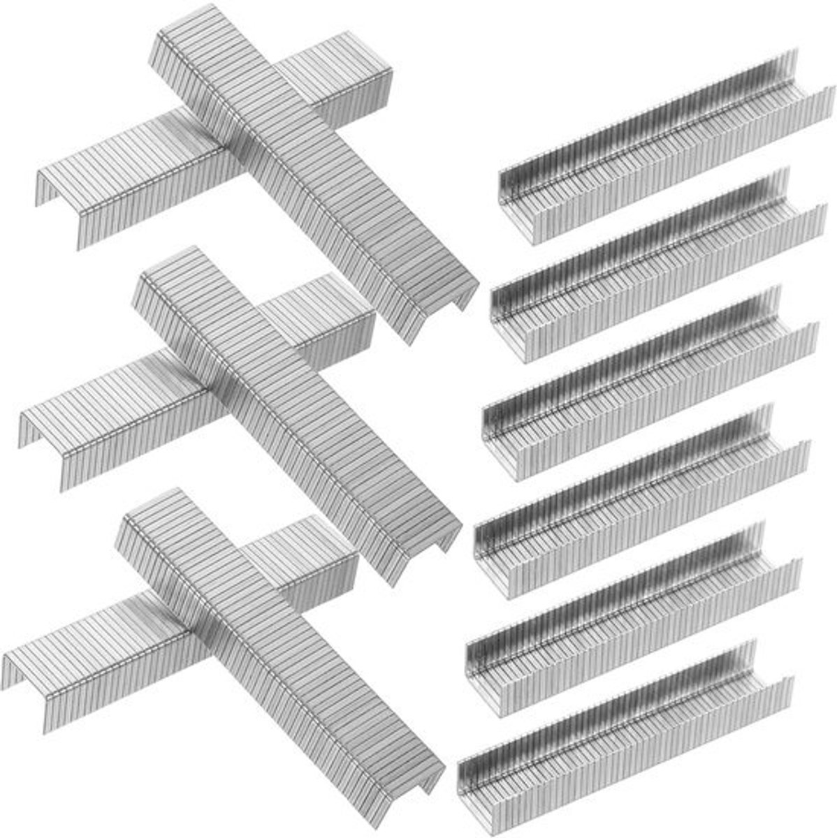 Nietjes voor houtbewerking - Pneumatische spijkers - Voor timmerwerk en stoffering - Smal kroonontwerp - 1.1 x 0.8 cm - Zilver